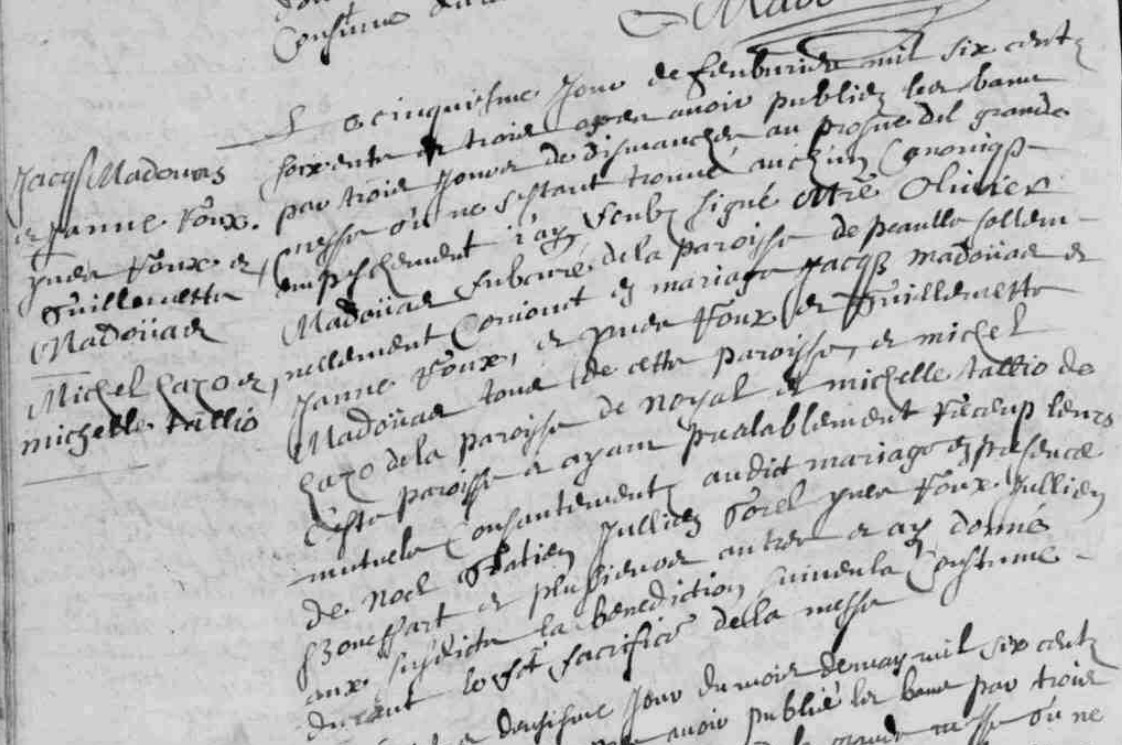 Mariage Madouas Jacques - Roux Janne 05_02_1663.jpg